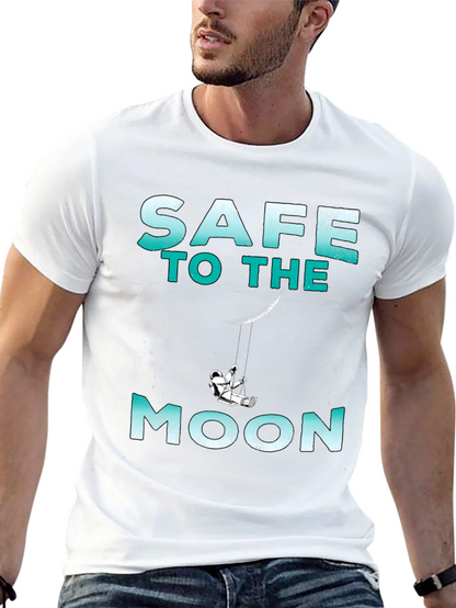 Camiseta Negra Safe to the Moon Unisex