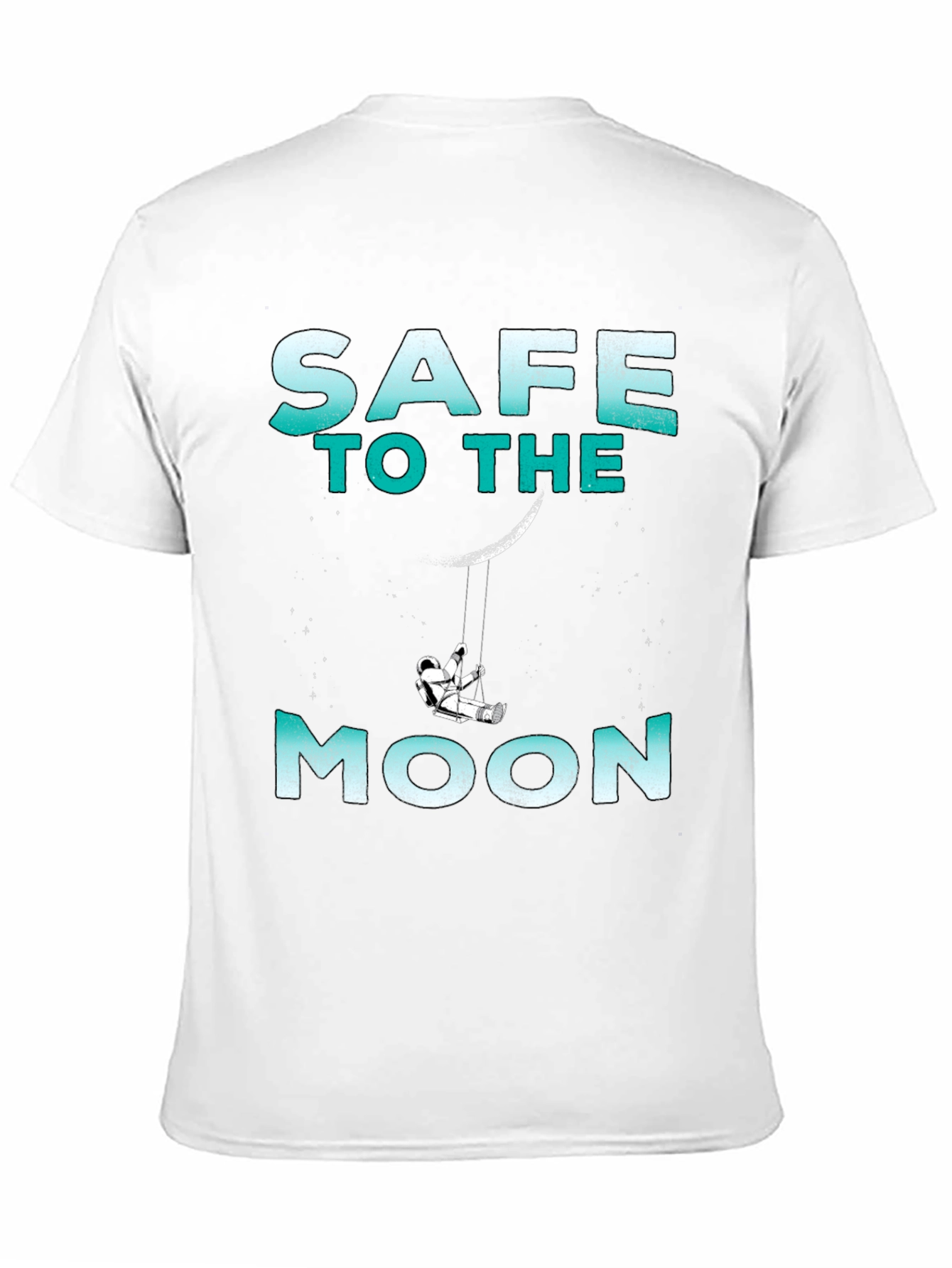 Camiseta Negra Safe to the Moon Unisex