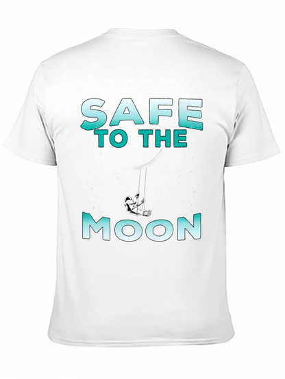 Camiseta Negra Safe to the Moon Unisex