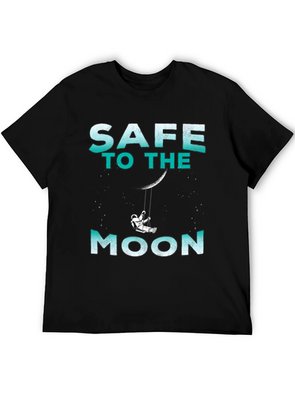 Camiseta Negra Safe to the Moon Unisex