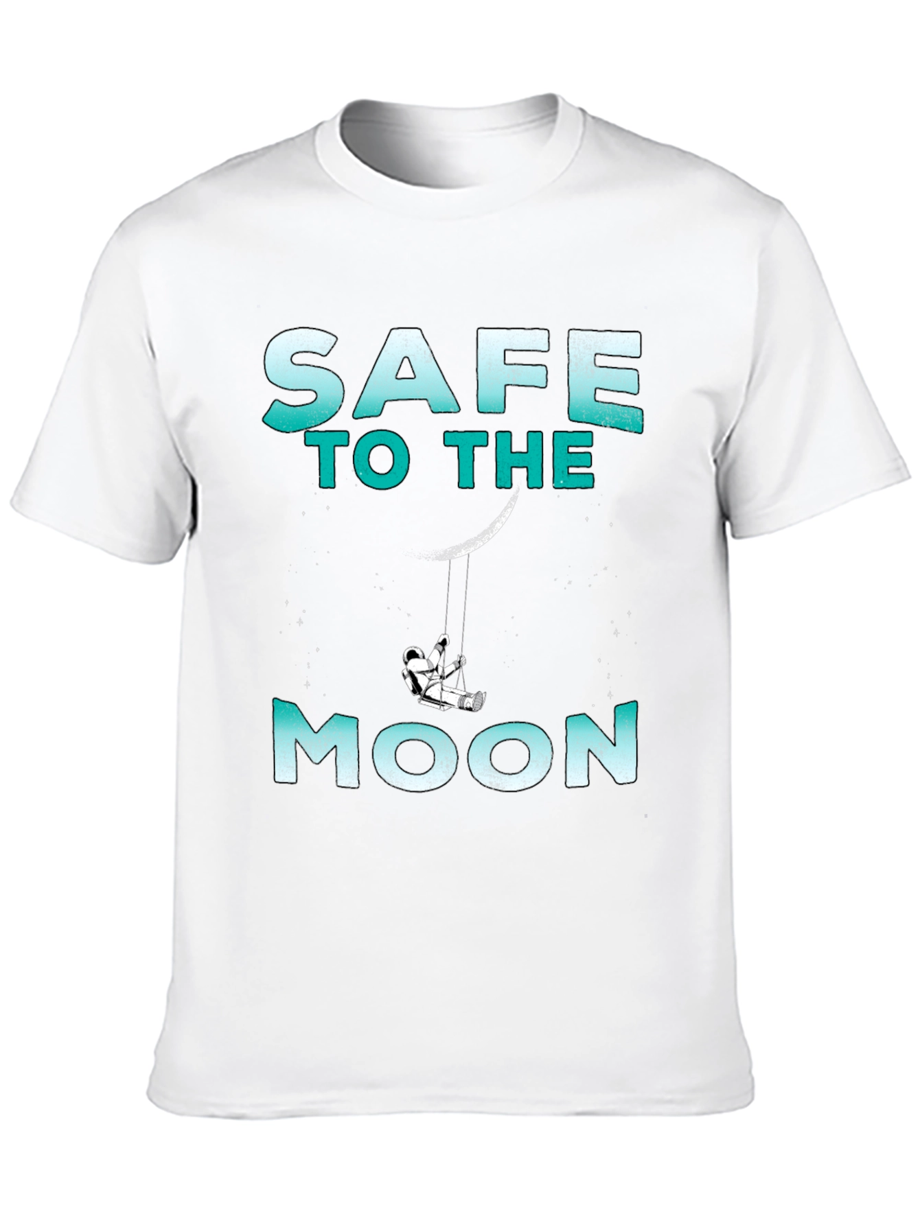 Camiseta Negra Safe to the Moon Unisex