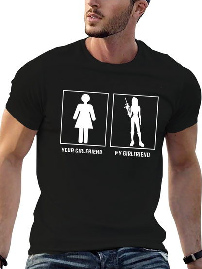 Camiseta Divertida: Mi Novia vs Tu Novia