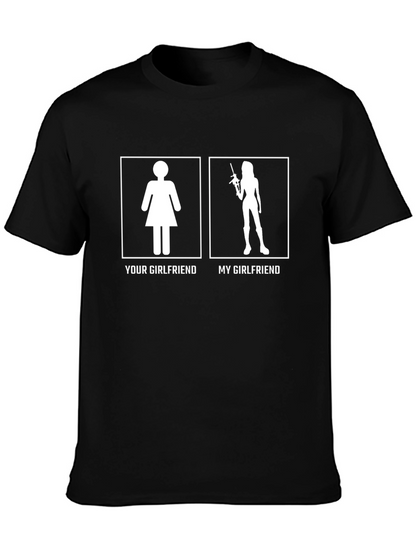Camiseta Divertida: Mi Novia vs Tu Novia