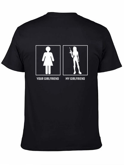 Camiseta Divertida: Mi Novia vs Tu Novia