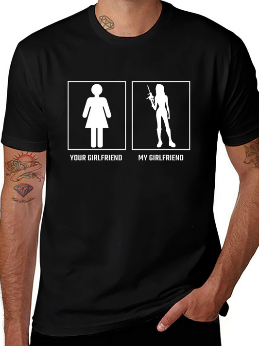 Camiseta Divertida: Mi Novia vs Tu Novia