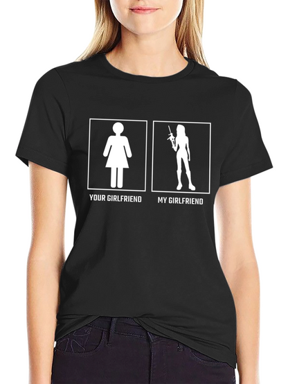 Camiseta Divertida: Mi Novia vs Tu Novia