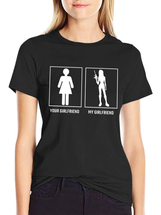 Camiseta Divertida: Mi Novia vs Tu Novia