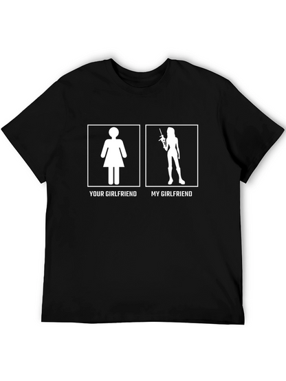 Camiseta Divertida: Mi Novia vs Tu Novia
