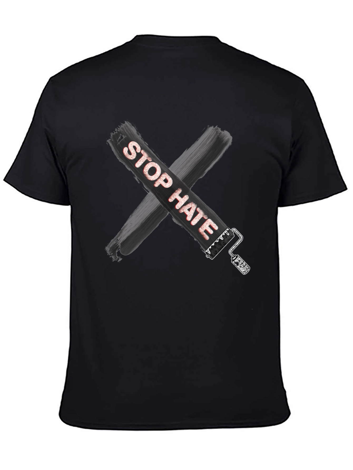 Camiseta Stop Hate Unisex Casual Algodón