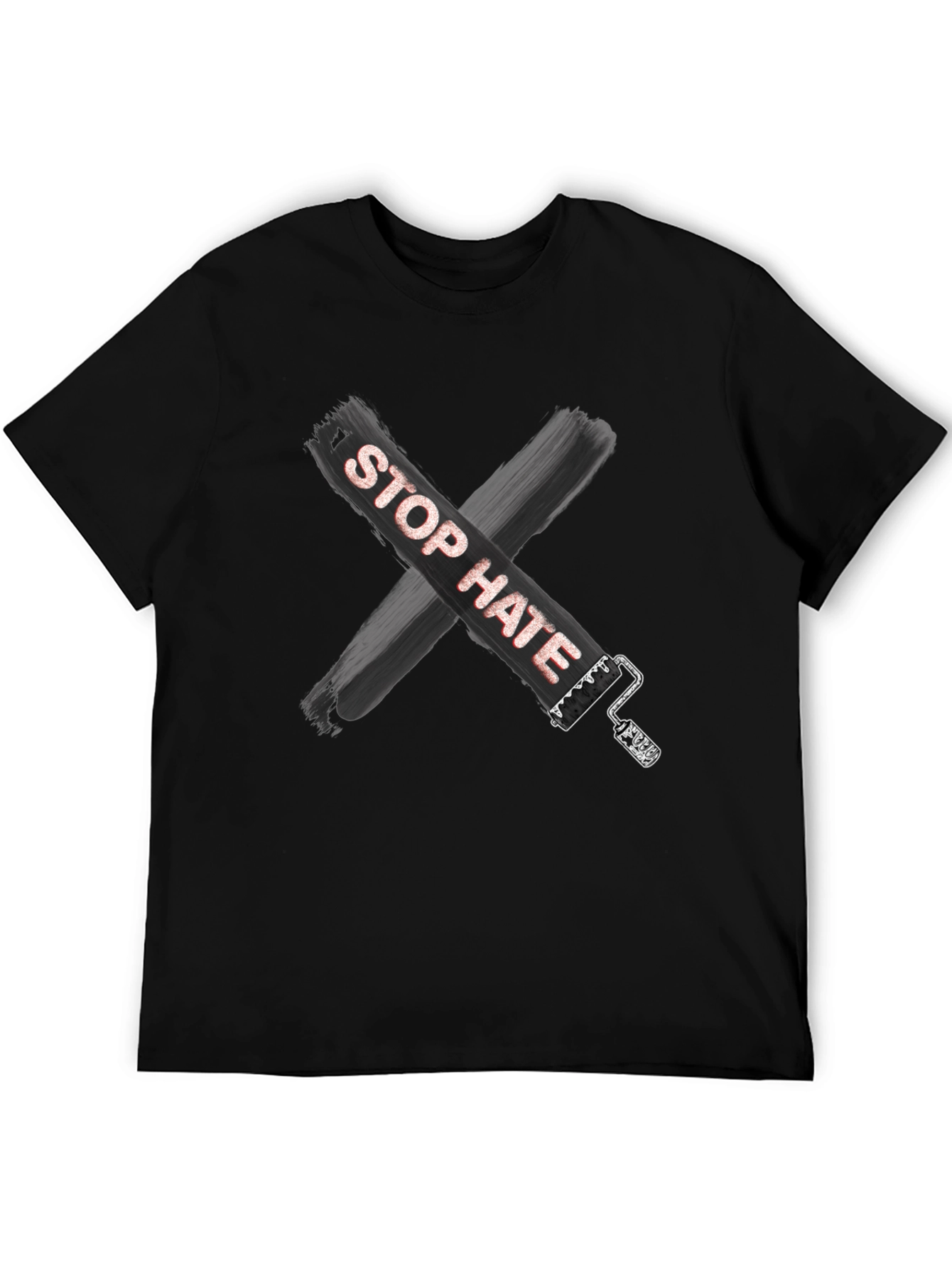Camiseta Stop Hate Unisex Casual Algodón