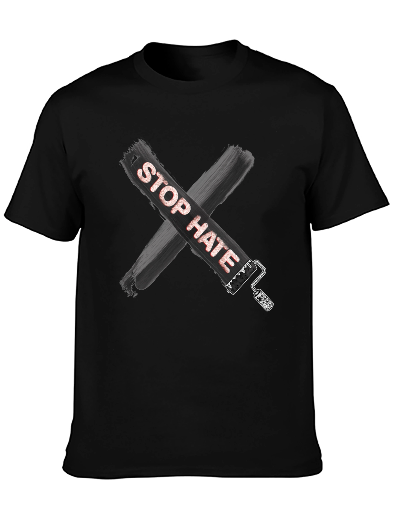 Camiseta Stop Hate Unisex Casual Algodón