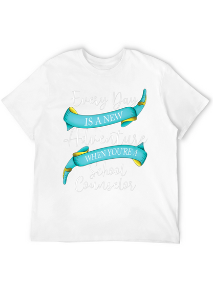 Camiseta Negra Aventura de Consejero Escolar