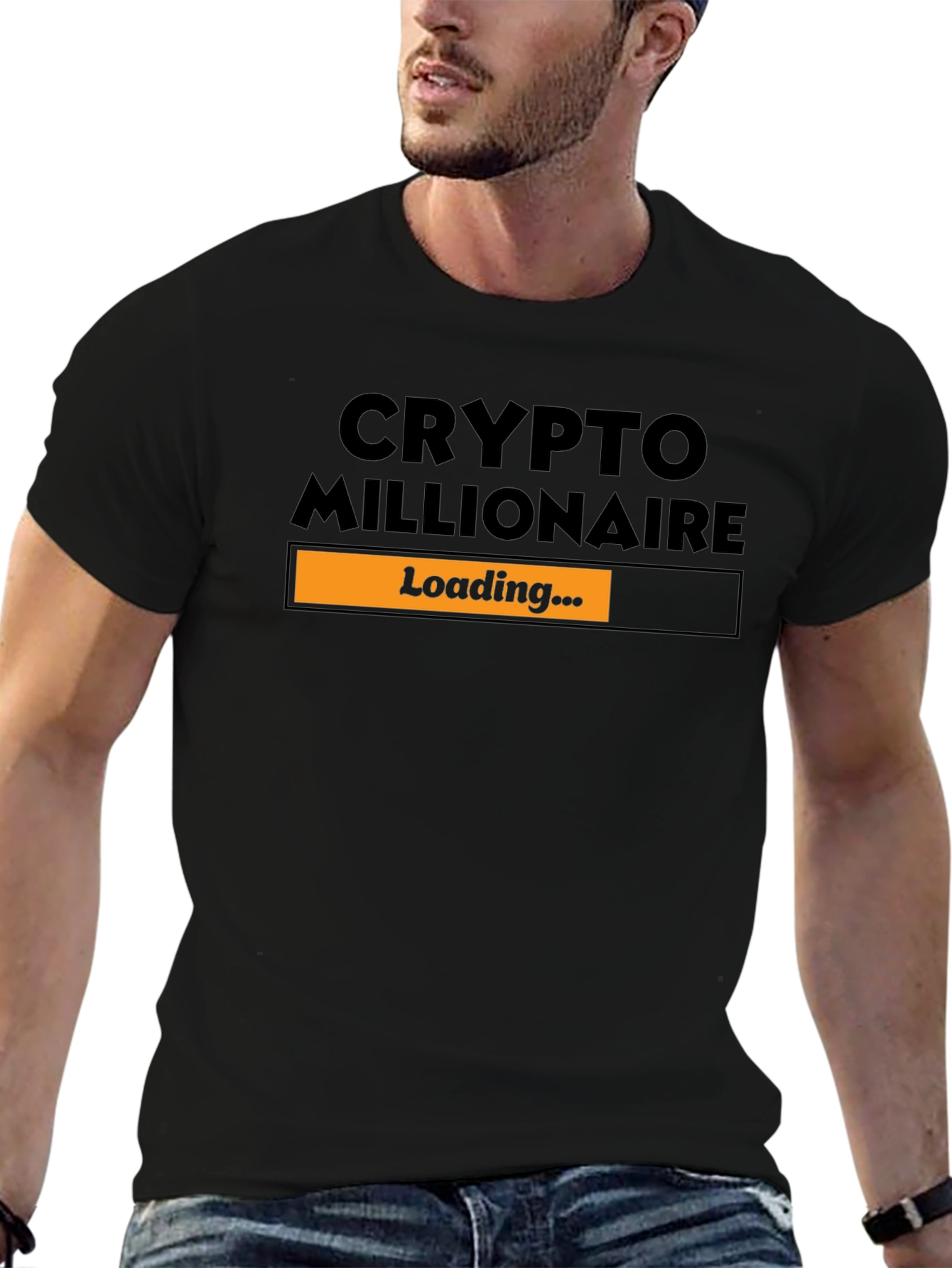 Camiseta Hombre Crypto Millionaire - Loading