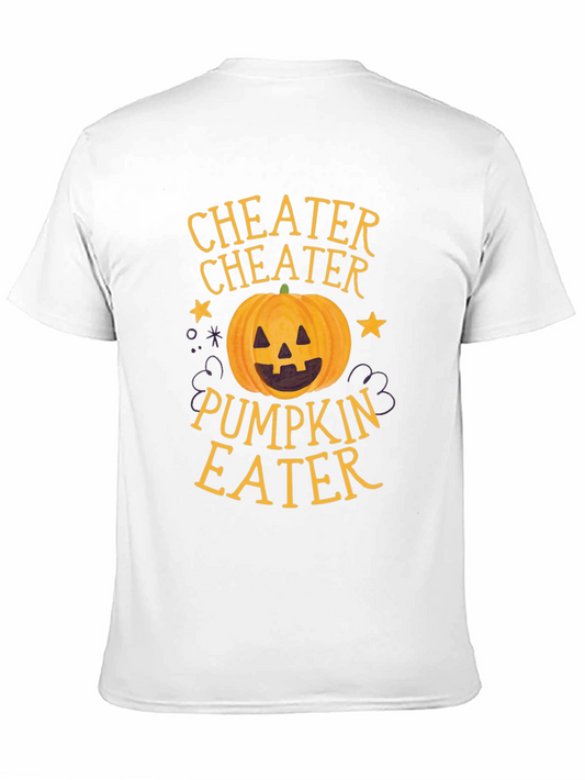 Camiseta Negra Cheater Pumpkin Eater Halloween