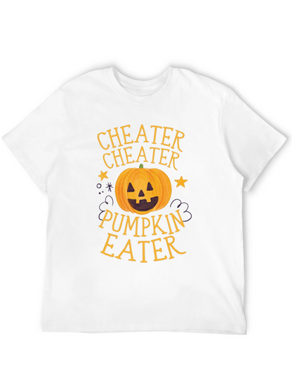 Camiseta Negra Cheater Pumpkin Eater Halloween