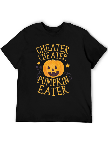 Camiseta Negra Cheater Pumpkin Eater Halloween