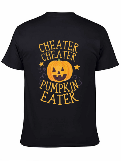 Camiseta Negra Cheater Pumpkin Eater Halloween