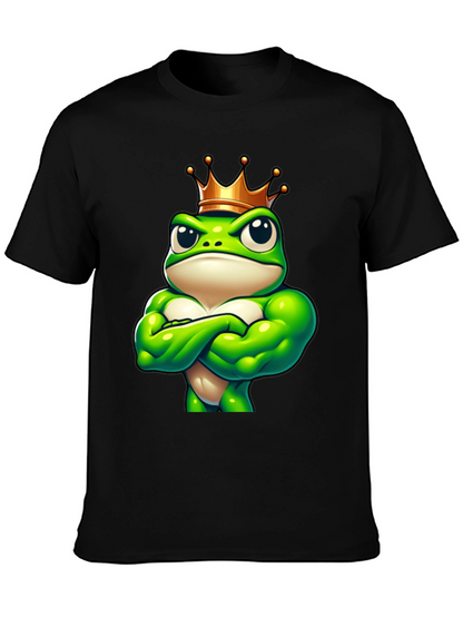 Camiseta Hombre Rana Rey Musculosa Negra
