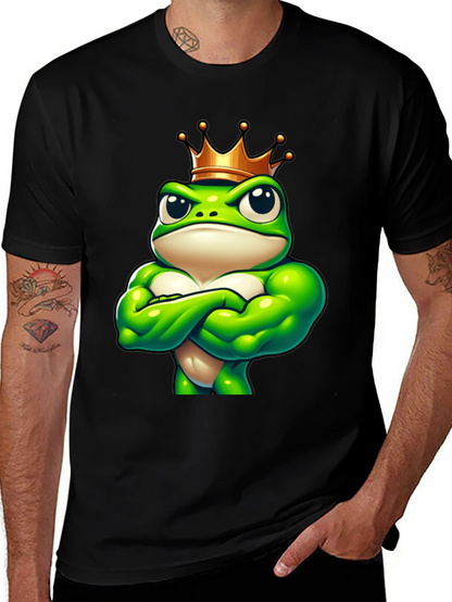 Camiseta Hombre Rana Rey Musculosa Negra