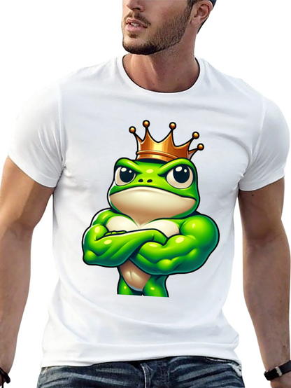 Camiseta Hombre Rana Rey Musculosa Negra