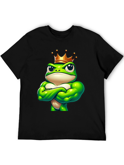 Camiseta Hombre Rana Rey Musculosa Negra