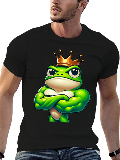 Camiseta Hombre Rana Rey Musculosa Negra
