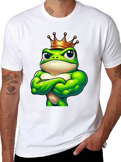 Camiseta Hombre Rana Rey Musculosa Negra