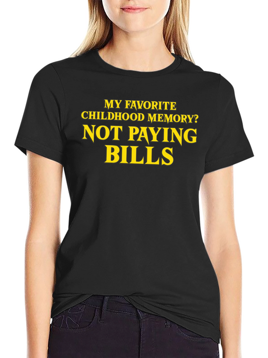 Camiseta Negra: Mi Recuerdo Favorito de Infancia