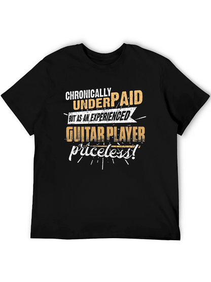 Camiseta Negra: Guitarrista Experimentado - ¡Invaluable!