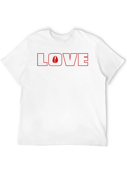 Camiseta Negra Love con Diseño de Columna Vertebral