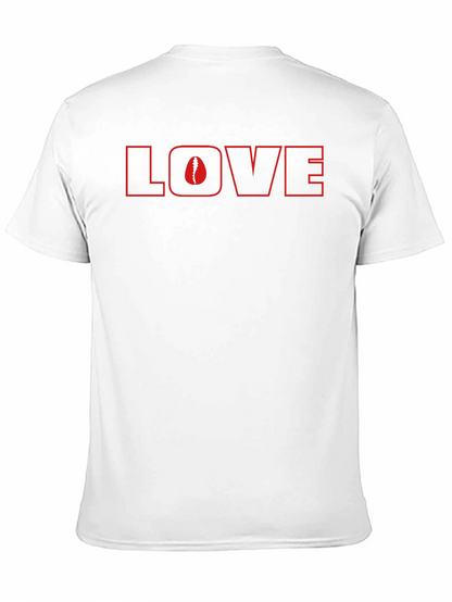 Camiseta Negra Love con Diseño de Columna Vertebral