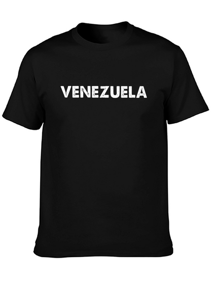 Camiseta Negra Venezuela - Diseño Casual y Confortable