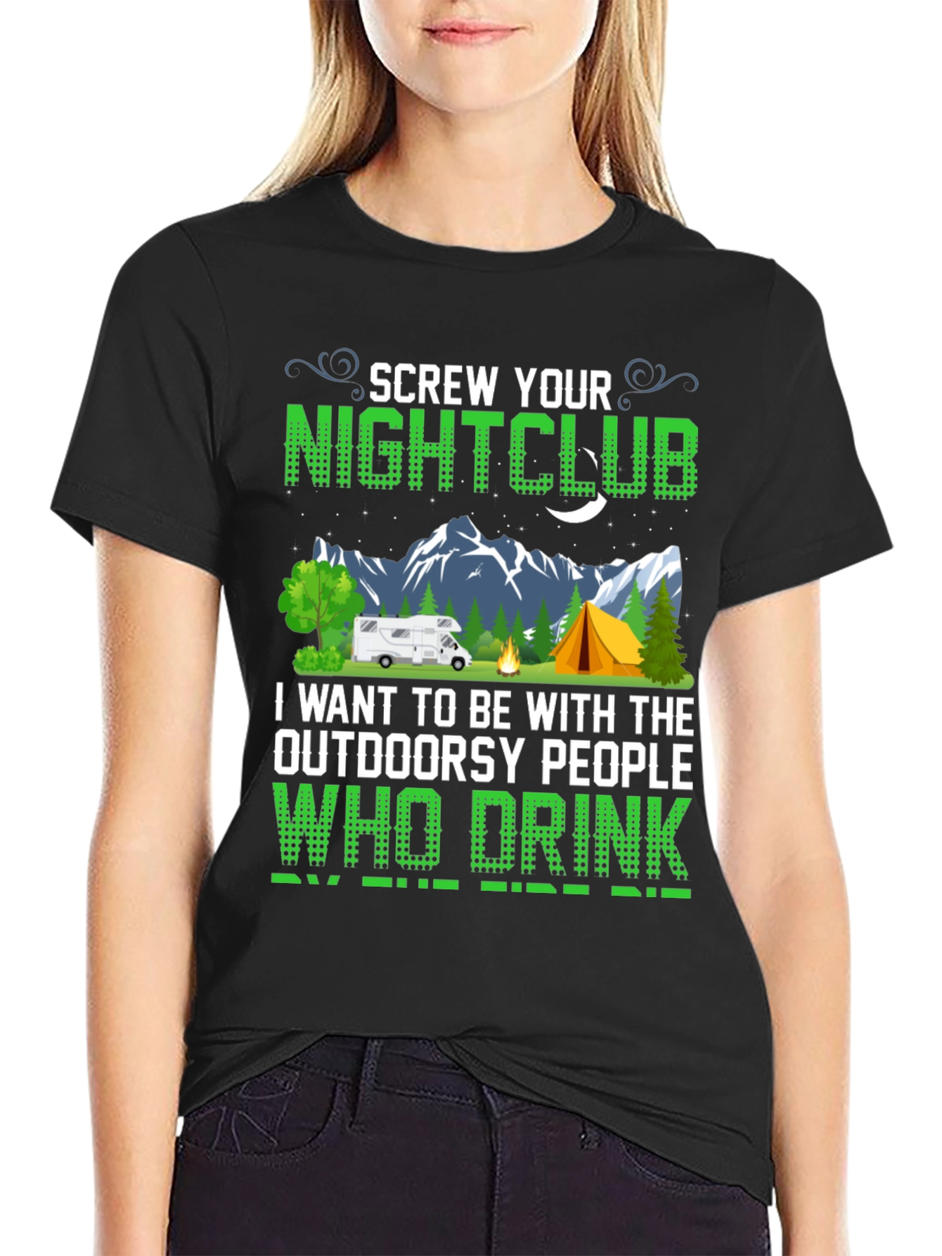 Camiseta Negra Screw Your Nightclub