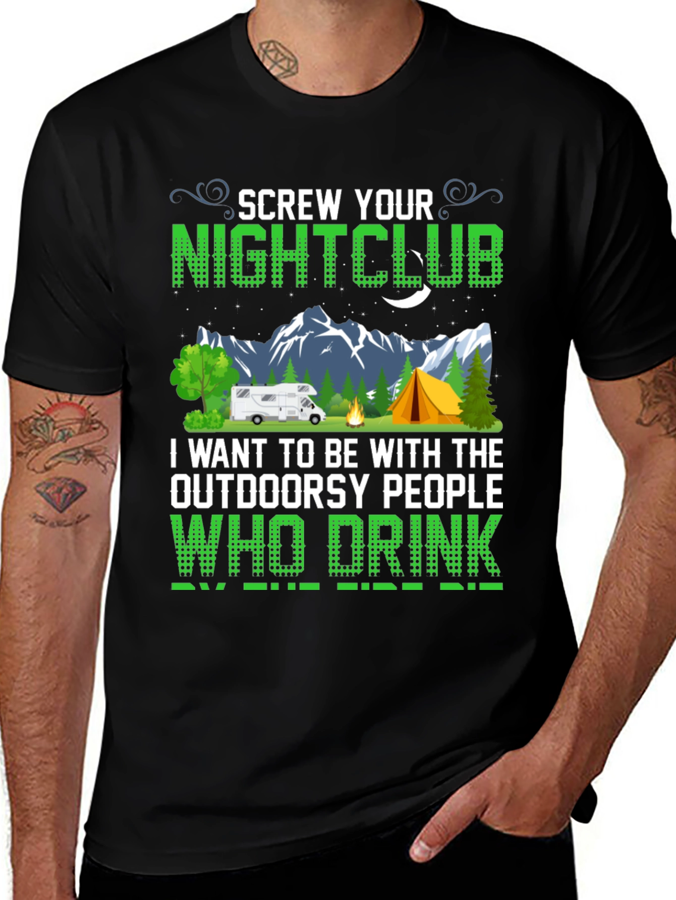 Camiseta Negra Screw Your Nightclub
