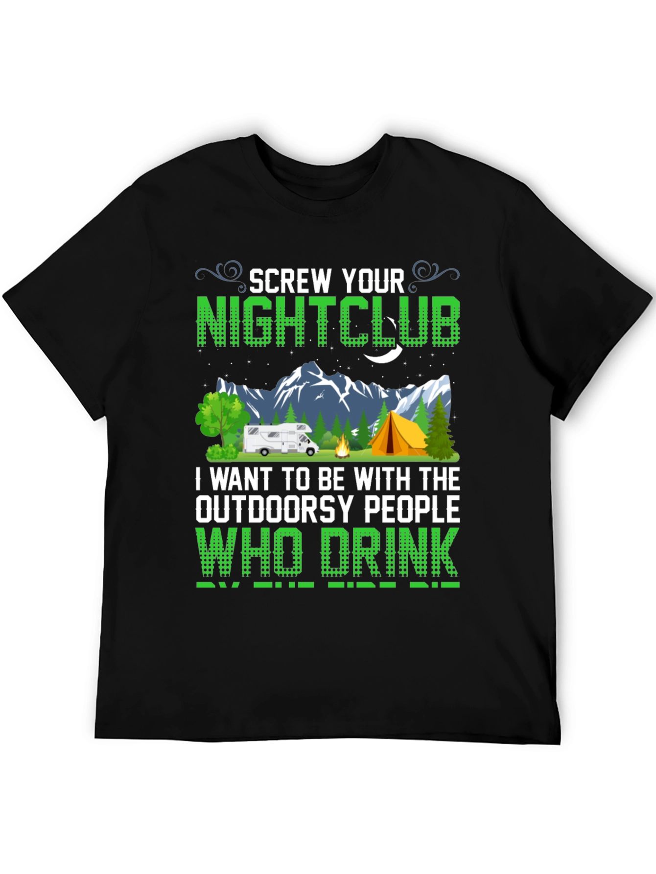 Camiseta Negra Screw Your Nightclub