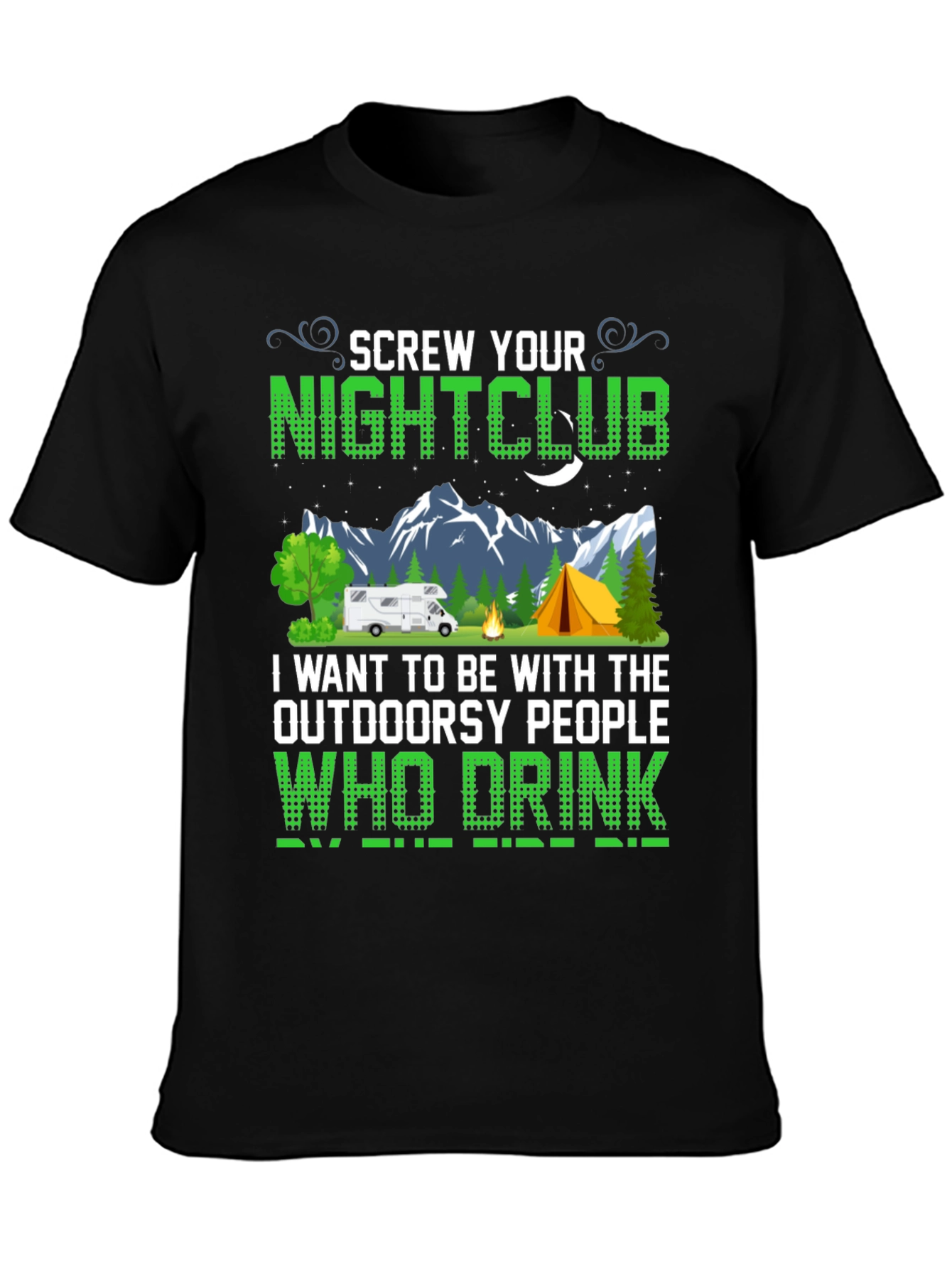 Camiseta Negra Screw Your Nightclub