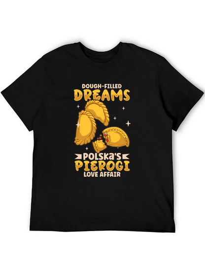 Camiseta Negra Sueños de Pierogi Polacos
