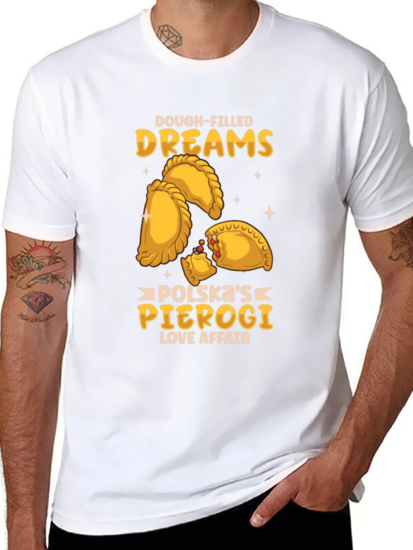 Camiseta Negra Sueños de Pierogi Polacos