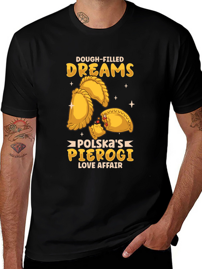 Camiseta Negra Sueños de Pierogi Polacos