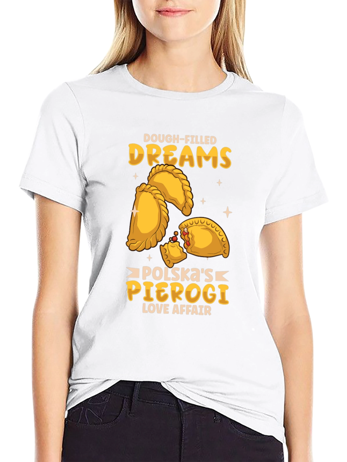 Camiseta Negra Sueños de Pierogi Polacos