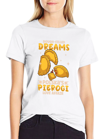 Camiseta Negra Sueños de Pierogi Polacos