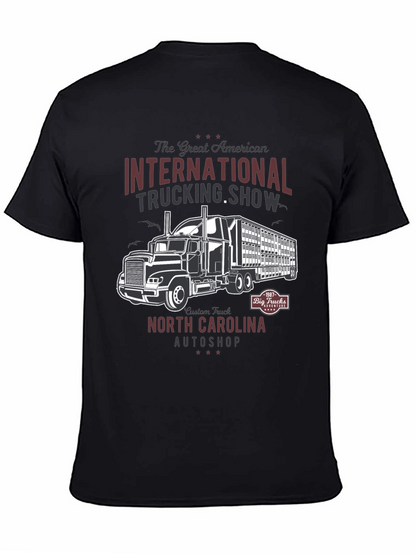Camiseta Negra Trucking Show Americana