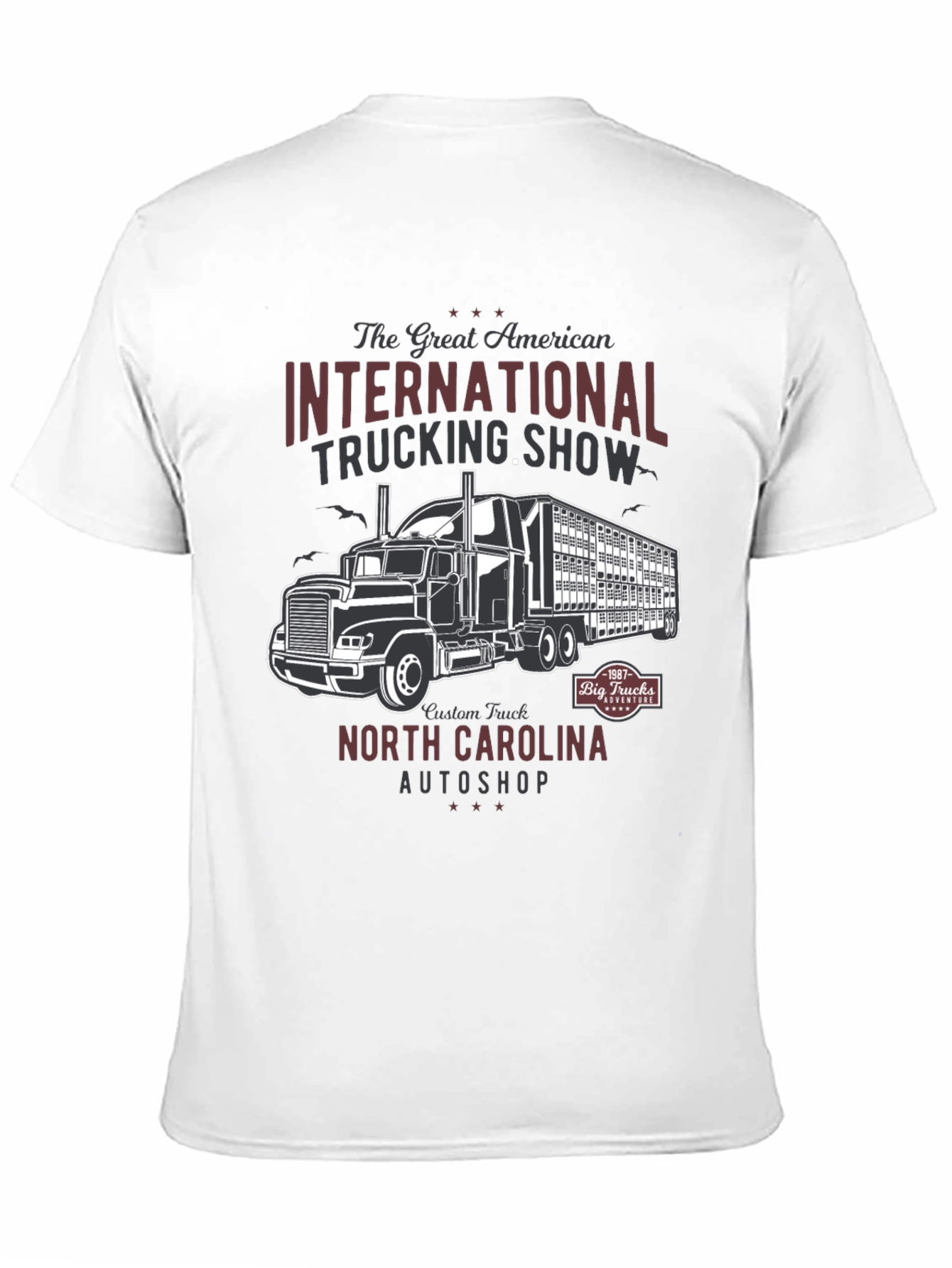 Camiseta Negra Trucking Show Americana