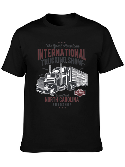 Camiseta Negra Trucking Show Americana
