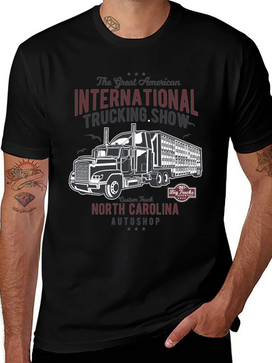 Camiseta Negra Trucking Show Americana