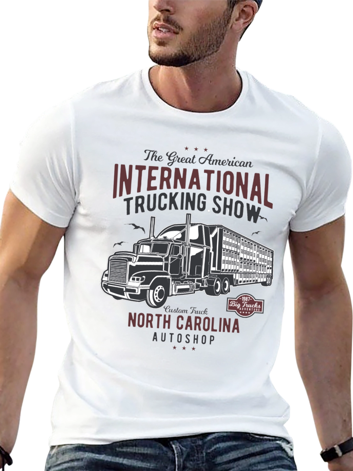 Camiseta Negra Trucking Show Americana