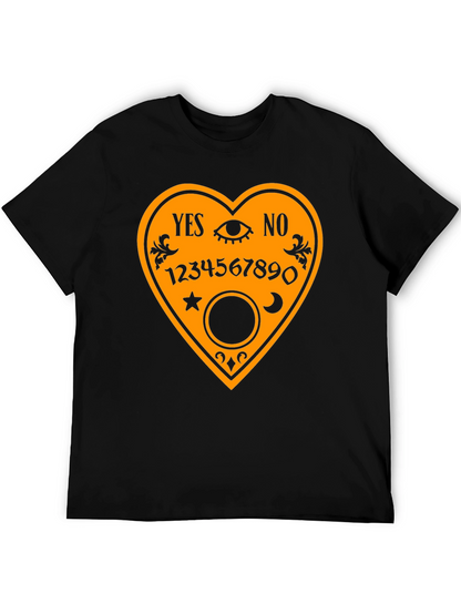 Camiseta Negra con Diseño de Tabla Ouija