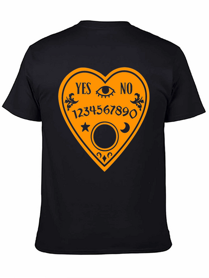 Camiseta Negra con Diseño de Tabla Ouija