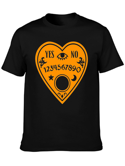 Camiseta Negra con Diseño de Tabla Ouija