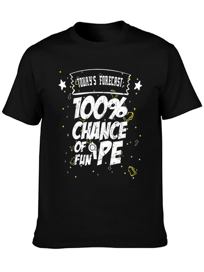 Camiseta Negra Divertida - 100% Posibilidad de Diversión
